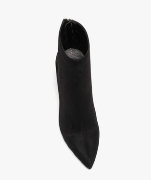 Bottines femme unies à talon fin et bout pointu vue5 - GEMO(URBAIN) - GEMO
