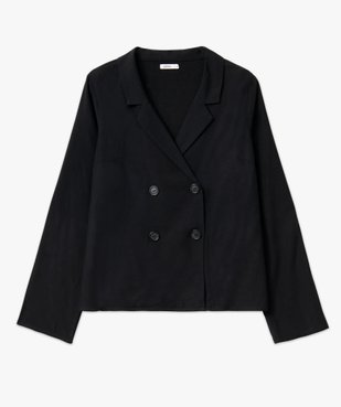 Chemise fluide à manches longues et double boutonnage femme vue4 - GEMO 4G FEMME - GEMO
