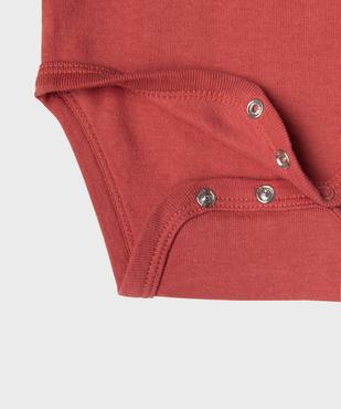 Bodies manches longues avec messages bébé fille (lot de 3) vue5 - GEMO 4G BEBE - GEMO
