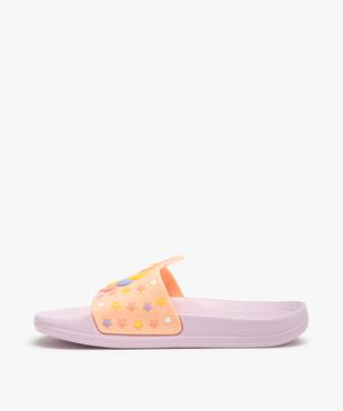 Mules de piscine fille décor licorne vue3 - GEMO (ENFANT) - GEMO