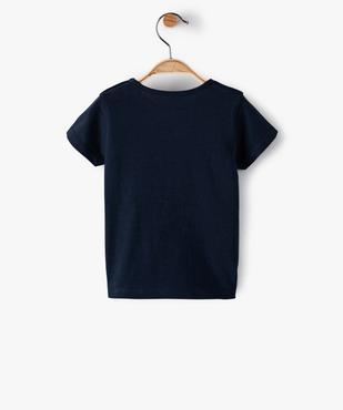 Tee-shirt bébé fille à manches courtes et motif pailleté vue3 - GEMO 4G BEBE - GEMO