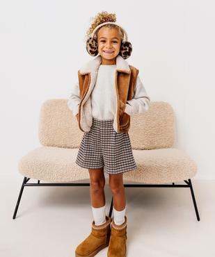Short en maille fille vue1 - GEMO (ENFANT) - GEMO