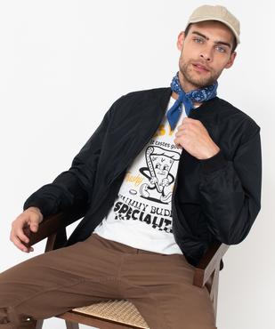 Blouson zippé style bombers homme vue1 - GEMO 4G HOMME - GEMO