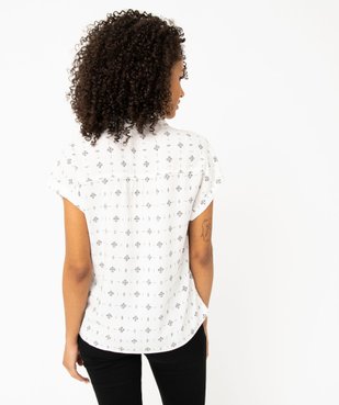 Chemise imprimée à manches courtes femme vue3 - GEMO(FEMME PAP) - GEMO