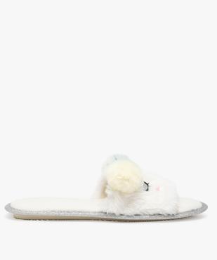 Chaussons femme mules ouvertes en forme de licorne vue1 - GEMO(HOMWR FEM) - GEMO