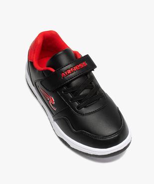 Tennis garçon bicolores à scratch - Airness vue5 - AIRNESS - GEMO