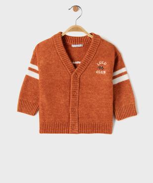 Gilet douillet imprimé devant et dos bébé garçon – LuluCastagnette vue1 - LULUCASTAGNETTE - GEMO