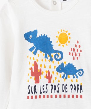 Pyjama bébé garçon 2 pièces avec motifs animamux vue2 - GEMO(BB COUCHE) - GEMO