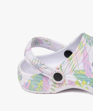 Sabots souples à motif feuillage femme vue6 - GEMO (PLAGE) - GEMO
