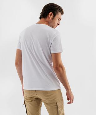 Tee-shirt à manches courtes et col rond homme vue7 - GEMO 4G HOMME - GEMO