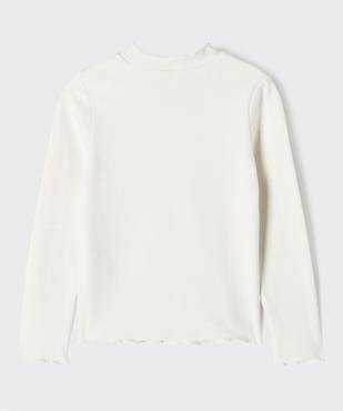 Tee-shirt manches longues chaud finitions froncées fille vue4 - GEMO (ENFANT) - GEMO