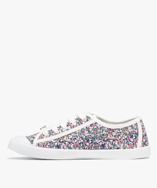 Tennis en toile à semelle fine et bout couvert femme - Le Temps des Cerises vue3 - SHOES BY LTDC - GEMO