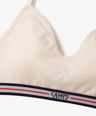Soutien-gorge en coton stretch avec mousse amovibles fille - Camps United vue2 - CAMPS GEMO FOR GOOD - GEMO