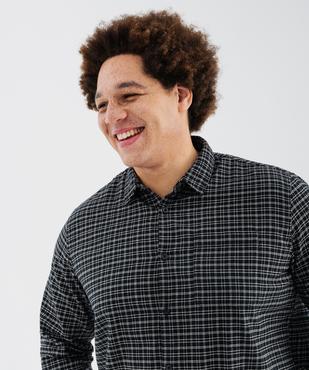 Chemise à carreaux en flanelle de coton homme vue1 - GEMO 4G HOMME - GEMO