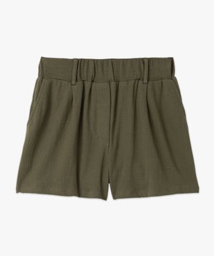 Short ample en matière texturée femme vue4 - GEMO(FEMME PAP) - GEMO