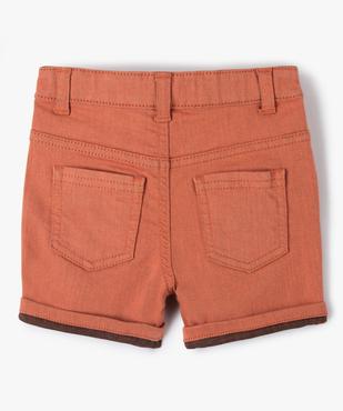 Short bébé garçon en toile colorée extensible vue4 - GEMO(BEBE DEBT) - GEMO
