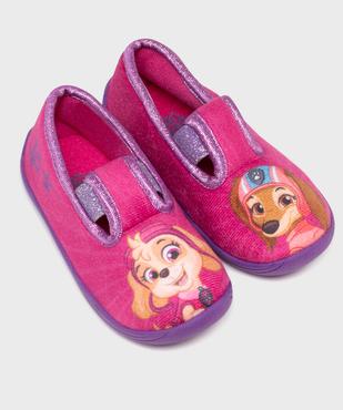 Chaussons pantoufles en velours imprimé fille - La Pat'Patrouille vue5 - PAT PATROUILLE - GEMO