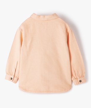 Chemise fille manches longues en coton épais vue3 - GEMO (ENFANT) - GEMO