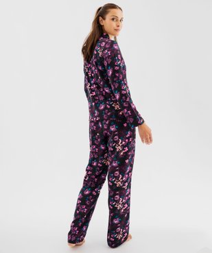 Pyjama 2 pièces en satin femme vue3 - GEMO 4G FEMME - GEMO