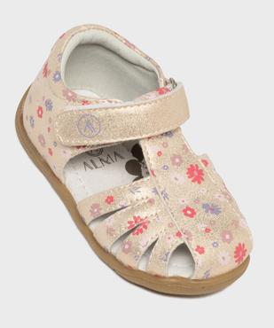 Chaussures ouvertes à bride scratch bébé fille - Alma vue5 - ALMA - GEMO