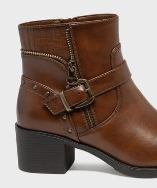 Boots à talon femme - EMILIA ROSA vue6 - EMILIA ROSA - GEMO