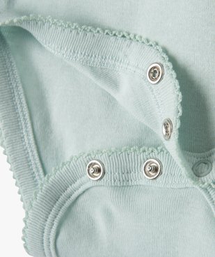 Body bébé fille à fines bretelles avec touches pailletées (lot de 3) vue2 - GEMO 4G BEBE - GEMO