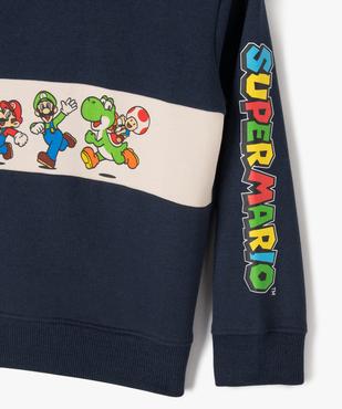 Sweat à capuche en molleton doux imprimé garçon - Super Mario vue2 - MARIO - GEMO