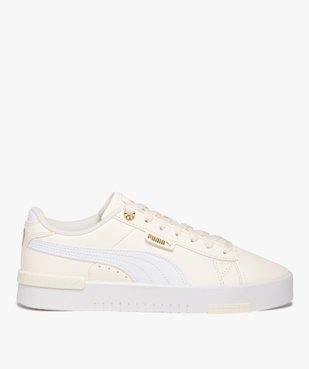 Baskets femme dessus uni en cuir à lacets avec semelle épaisse - Puma vue1 - PUMA - GEMO