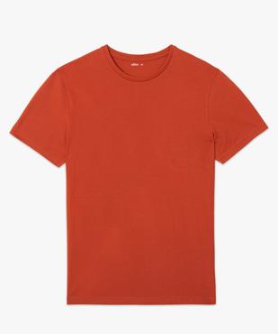 Tee-shirt homme à manches courtes uni vue4 - GEMO 4G HOMME - GEMO
