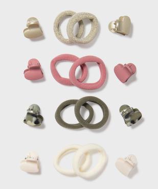 Accessoires à cheveux élastiques et pinces (lot de 16) vue2 - GEMO (ACCESS) - GEMO