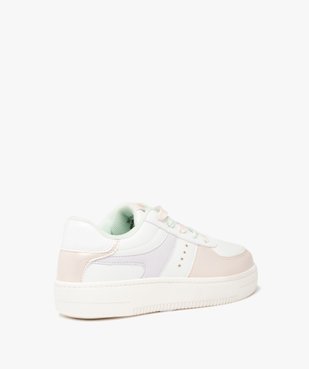 Baskets fille à détails irisés et lacets colorés vue4 - GEMO (ENFANT) - GEMO