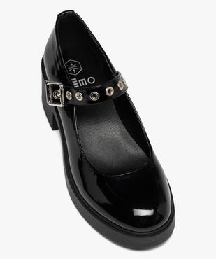 Escarpin verni avec semelle plateforme femme vue5 - GEMO(URBAIN) - GEMO