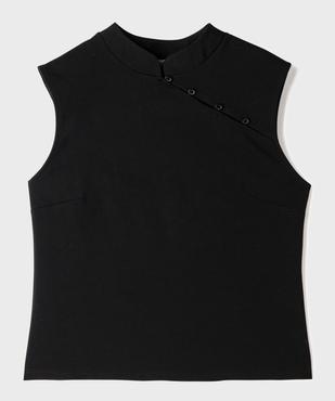 Blouse col mao sans manches fille vue1 - GEMO (JUNIOR) - GEMO
