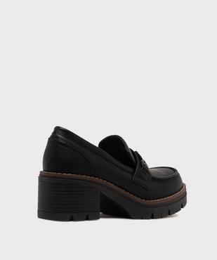 Mocassins avec bijou métallique sur semelle crantée femme - Valentina Baldano vue4 - VALENTINA BALDA - GEMO