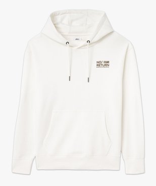 Sweat à capuche en molleton doux imprimé au dos homme vue7 - GEMO (HOMME) - GEMO