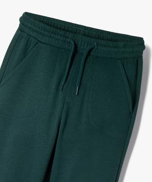 Pantalon de jogging uni avec taille élastique garçon vue2 - PREMIER PRIX BY GEMO - GEMO