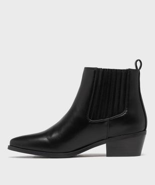 Boots Chelsea esprit Santiag femme - Follow Me vue3 - FOLLOW ME - GEMO