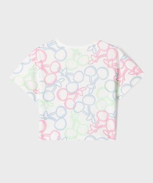 Tee-shirt manches courtes imprimé coupe oversize fille vue2 - GEMO 4G FILLE - GEMO