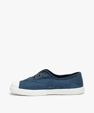 Baskets fille en toile unie et bout renforcé vue3 - GEMO (ENFANT) - GEMO