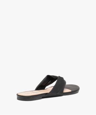 Tongs femme à talon plat et entre-doigts drapé vue4 - GEMO (CASUAL) - GEMO