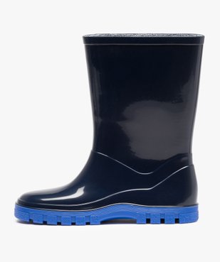 Bottes de pluie garçon à semelle crantée contrastante vue3 - GEMO (ENFANT) - GEMO