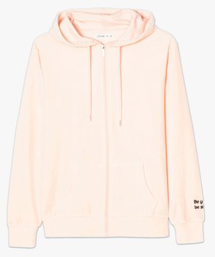 Sweat zippé à capuche en polaire vue4 - FOLLOW ME - GEMO