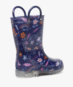 Bottes de pluie clignotantes à motifs licornes vue4 - GEMO (ENFANT) - GEMO