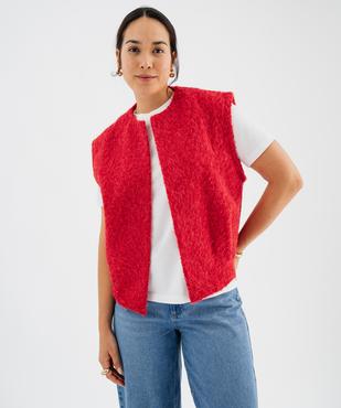 Gilet sans manches coupe oversize femme vue1 - GEMO(FEMME PAP) - GEMO