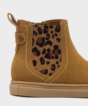 Boots Chelsea à motif léopard fille - Lovely Wings vue6 - LOVELY WINGS - GEMO
