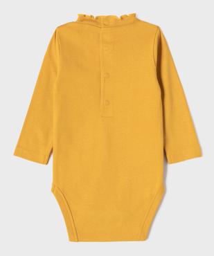 Body manches longues à col montant roulotté bébé (lot de 3) vue4 - GEMO 4G BEBE - GEMO