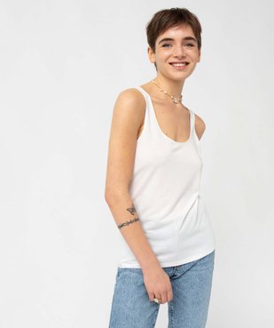Débardeur femme avec emmanchures festonnées vue5 - GEMO(FEMME PAP) - GEMO