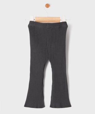 Pantalon en maille côtelée coupe flare bébé fille vue3 - GEMO(BEBE DEBT) - GEMO