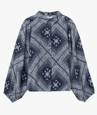 Chemise femme imprimée à manches extra larges vue4 - GEMO(FEMME PAP) - GEMO