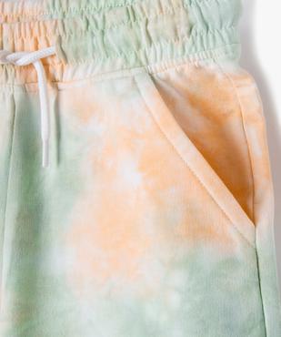 Short en maille légère effet tie and dye garçon vue2 - GEMO (ENFANT) - GEMO